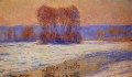The Seine at Bennecourt in Winter Claude Monet
